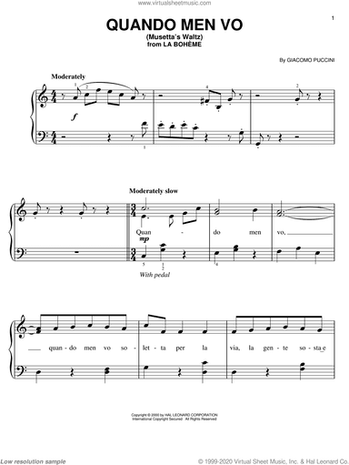 Quando Men Vo (Mussetta's Waltz)