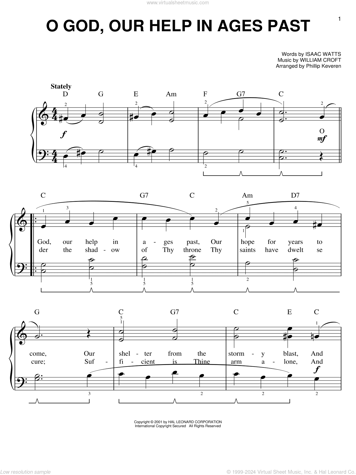 O God, Our Help In Ages Past (arr. Phillip Keveren)