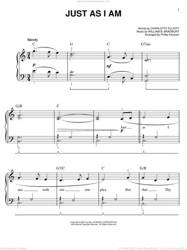Just As I Am (arr. Phillip Keveren)