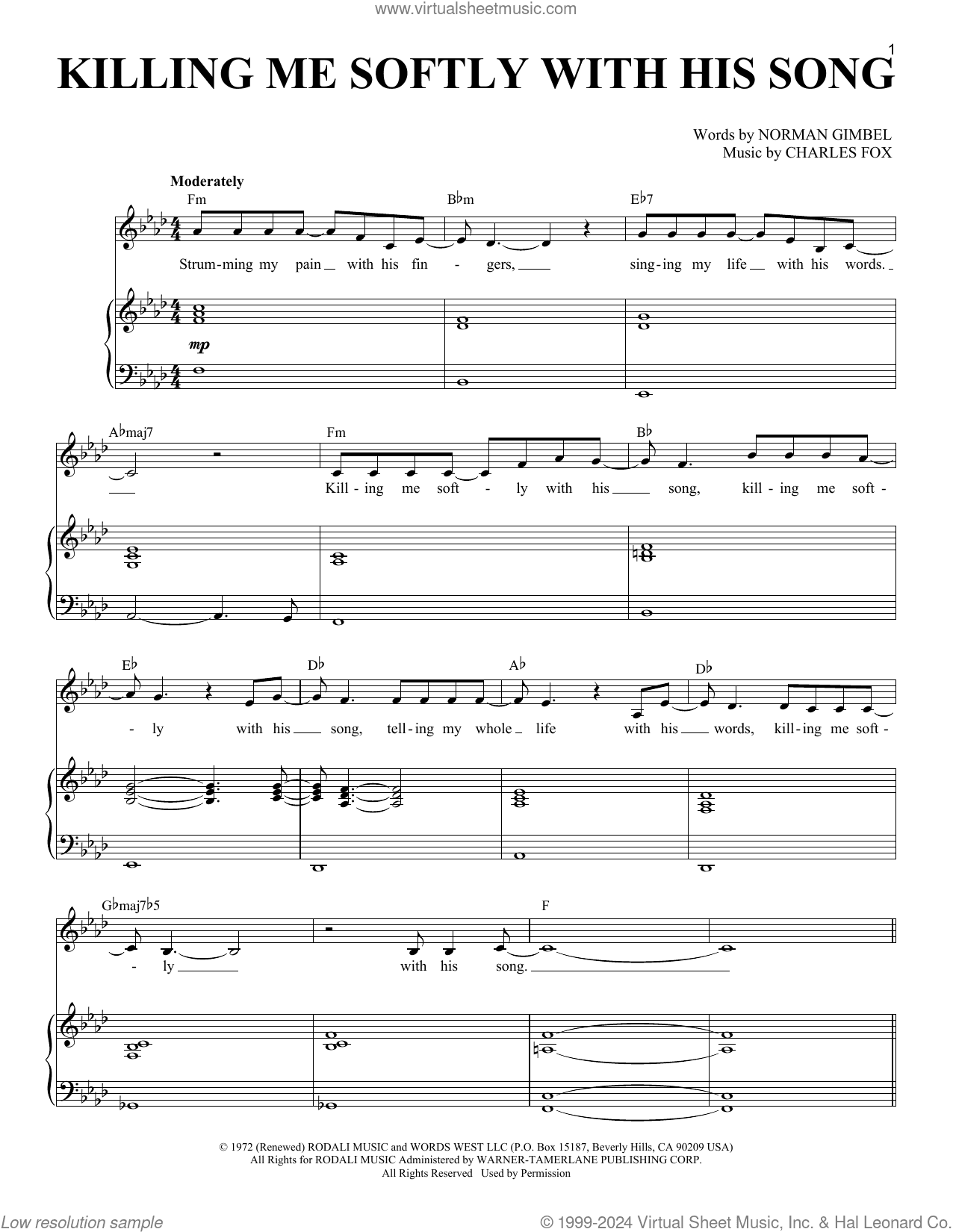Killing Me Softly With His Song