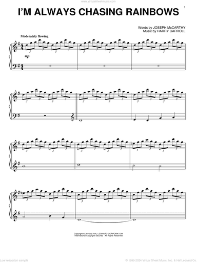 I'm Always Chasing Rainbows (arr. Phillip Keveren)
