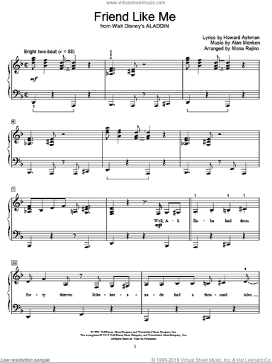Friend Like Me (from Aladdin) (arr. Mona Rejino)