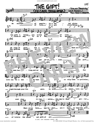 The Gift! (Recado Bossa Nova) (Low Voice)