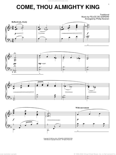 Come, Thou Almighty King (arr. Phillip Keveren)