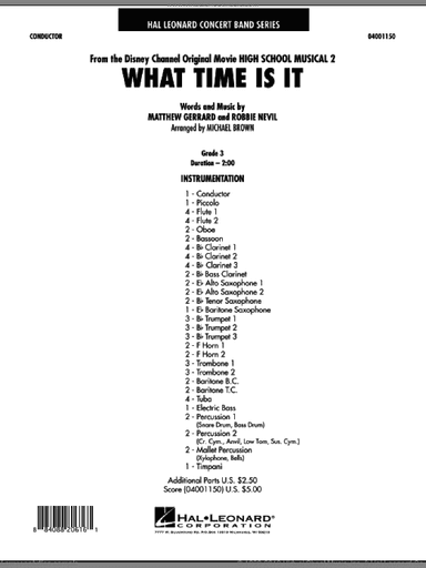 What Time Is It (from High School Musical 2)