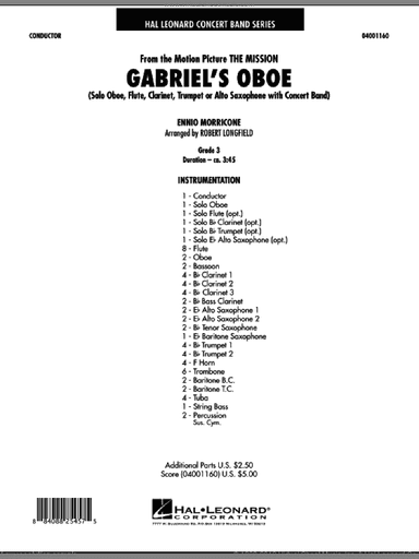 Gabriel's Oboe (from The Mission) (COMPLETE)