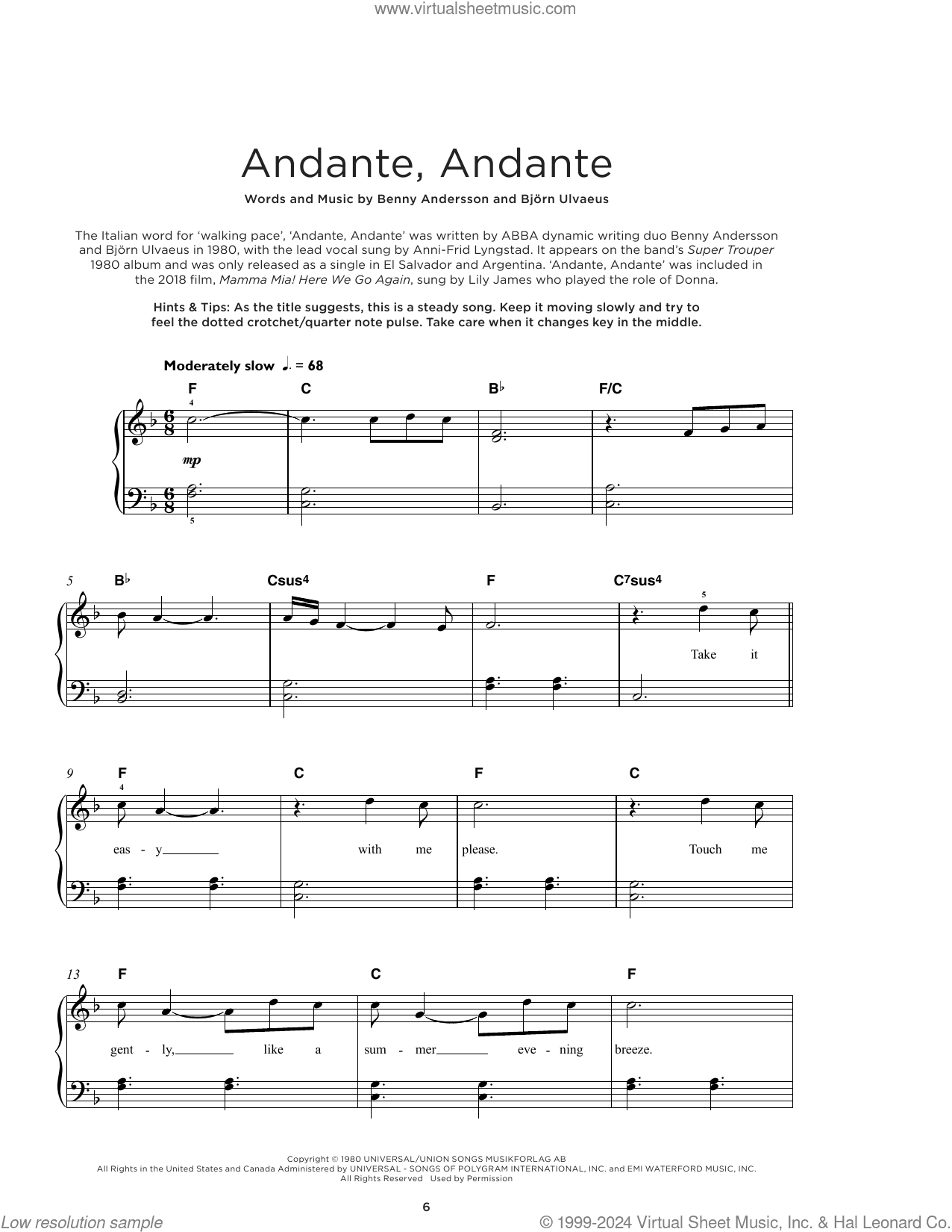 Andante, Andante
