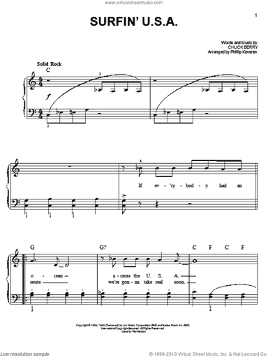 Surfin' U.S.A. (arr. Phillip Keveren)