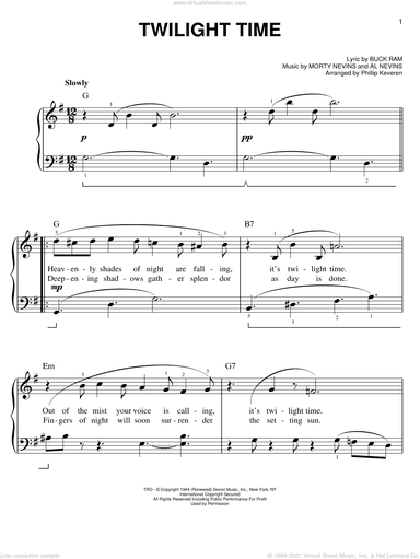 Twilight Time (arr. Phillip Keveren)