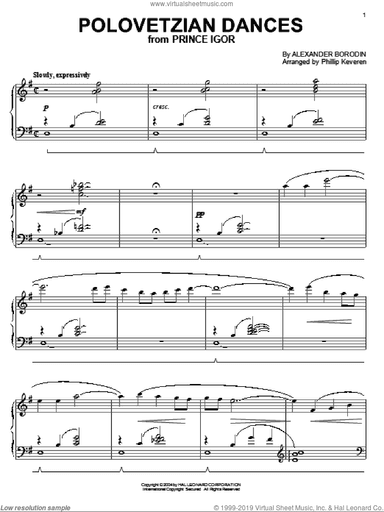 Polovetsian Dances [Jazz version] (arr. Phillip Keveren)