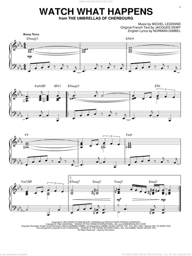 Watch What Happens [Jazz version] (arr. Brent Edstrom)