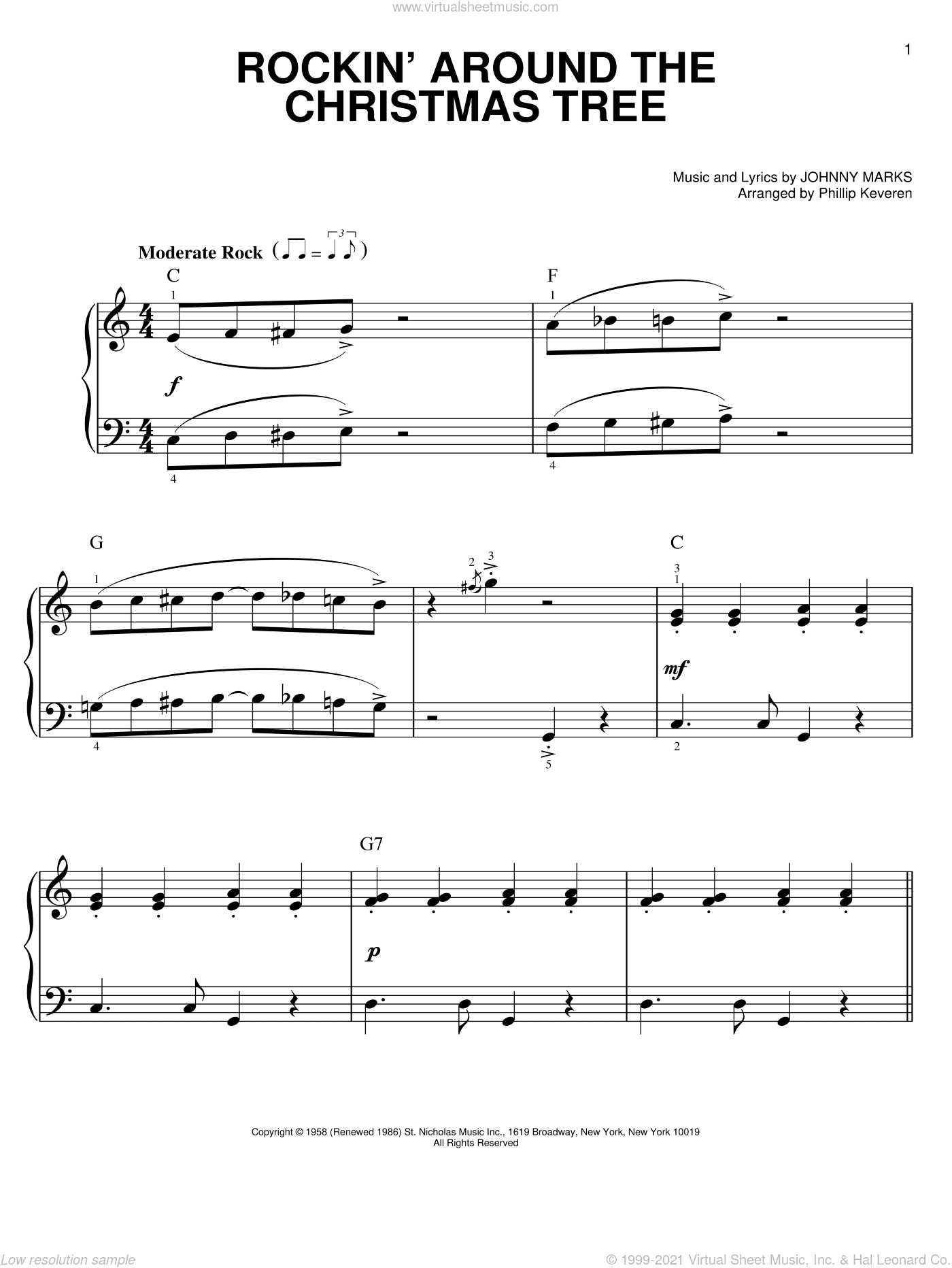 Rockin' Around The Christmas Tree (arr. Phillip Keveren)