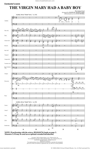 The Virgin Mary Had A Baby Boy (arr. Joseph M. Martin)