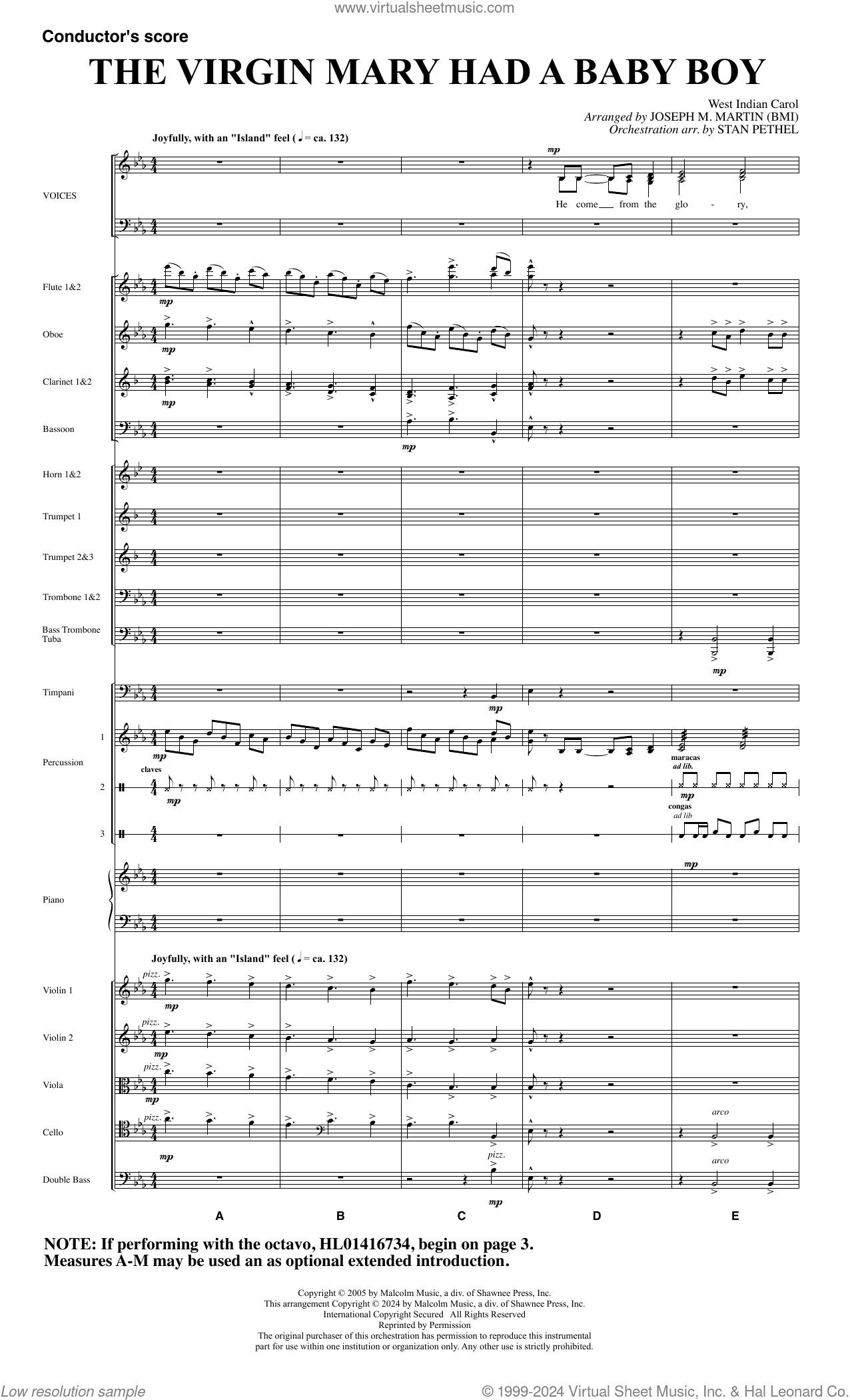 The Virgin Mary Had A Baby Boy (arr. Joseph M. Martin)