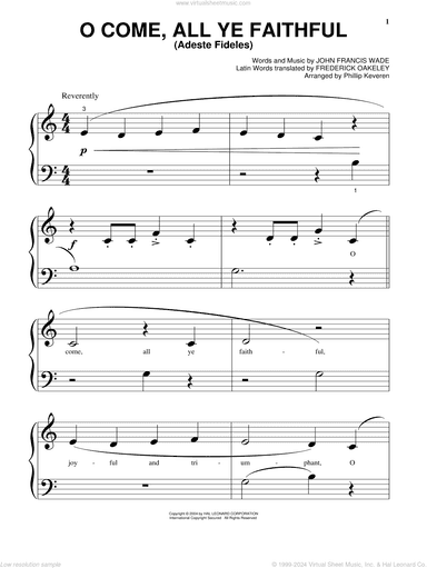 O Come, All Ye Faithful (Adeste Fideles) (arr. Phillip Keveren)