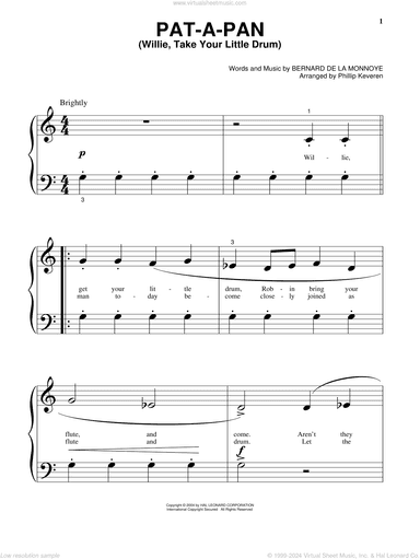 Pat-A-Pan (Willie, Take Your Little Drum) (arr. Phillip Keveren)
