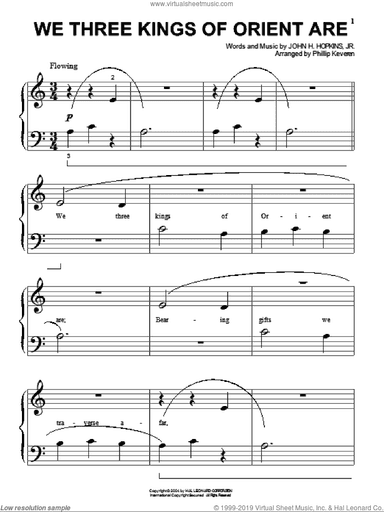 We Three Kings Of Orient Are (arr. Phillip Keveren)