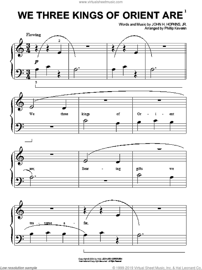 We Three Kings Of Orient Are (arr. Phillip Keveren)