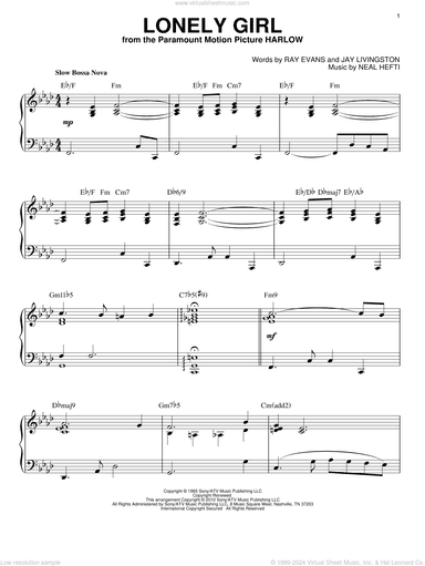 Lonely Girl [Jazz version] (arr. Brent Edstrom)