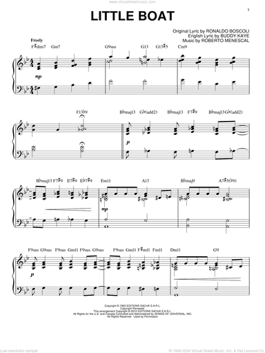 Little Boat [Jazz version] (arr. Brent Edstrom)