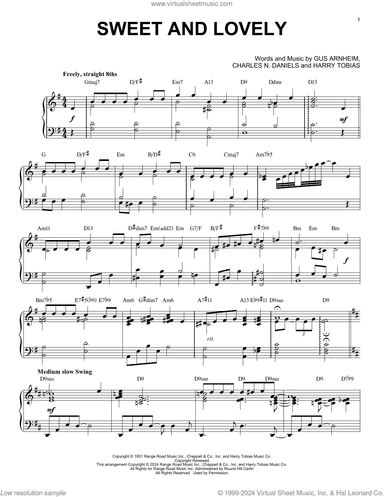 Sweet And Lovely (arr. Brent Edstrom)
