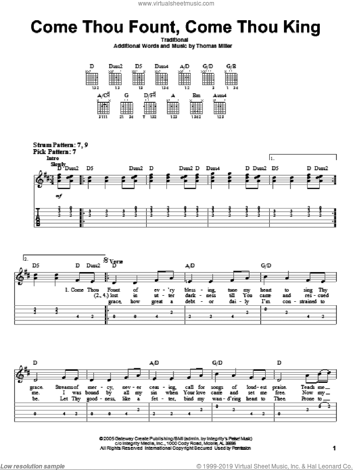 Come Thou Fount, Come Thou King