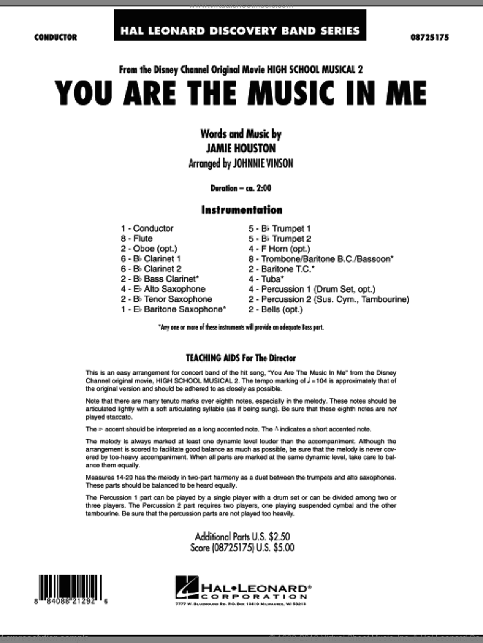You Are The Music In Me (from High School Musical 2)