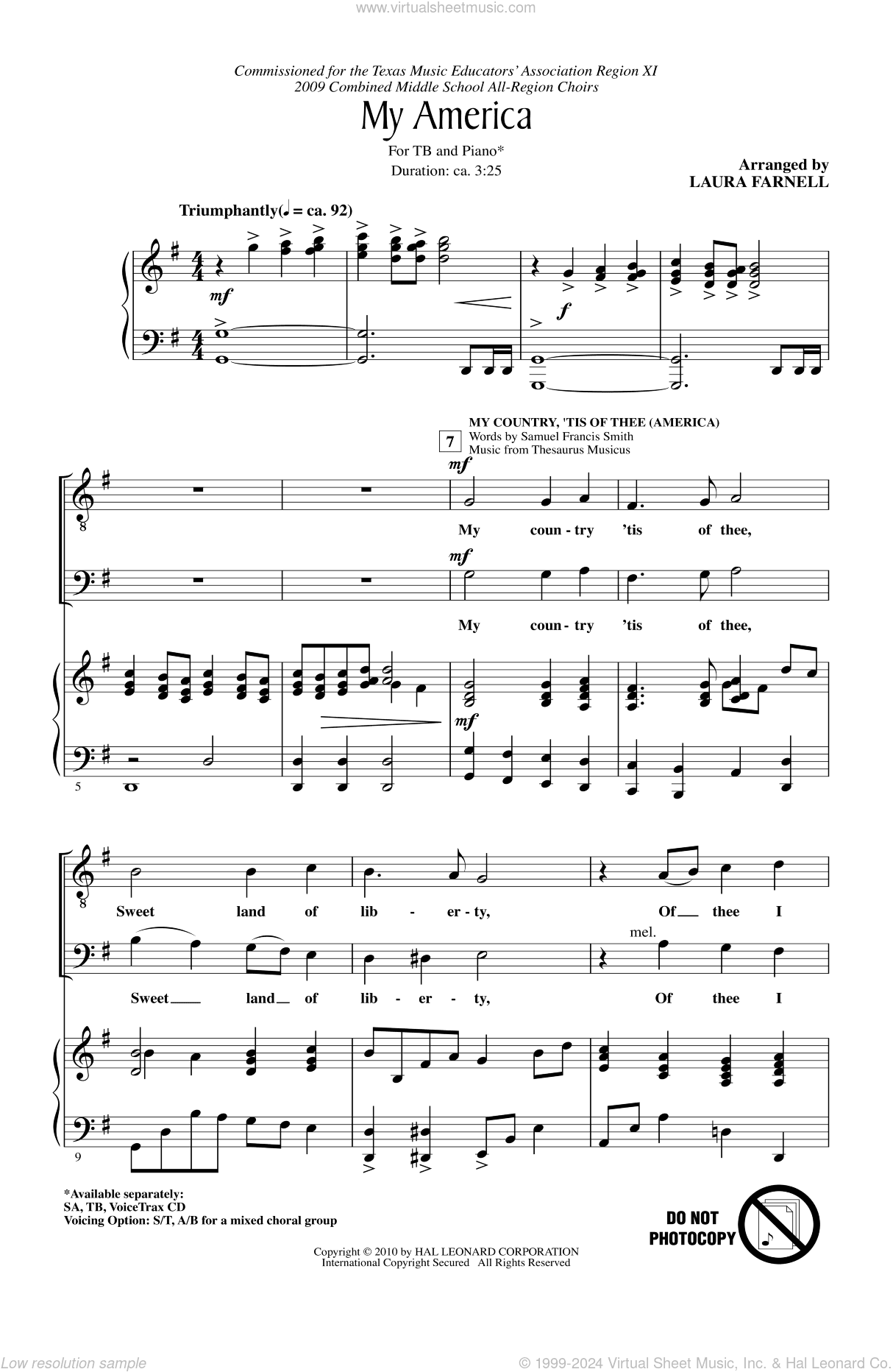 My America (Choral Medley)