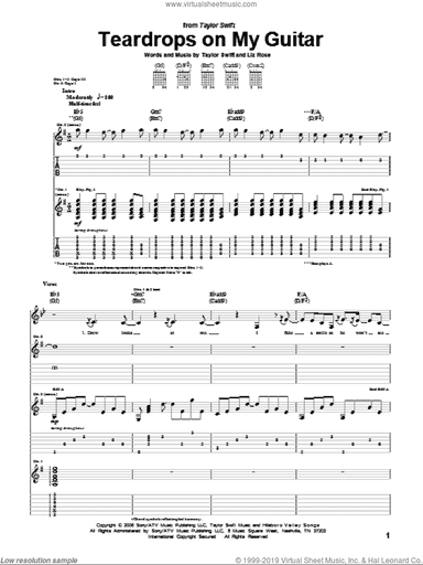 Teardrops On My Guitar