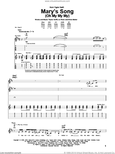 Mary's Song (Oh My My My)