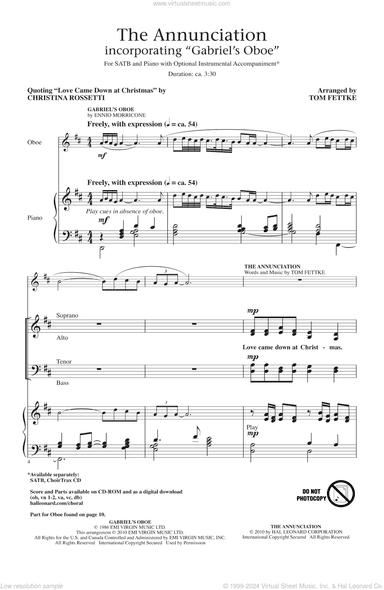 The Annunciation (incorporating Gabriel's Oboe)