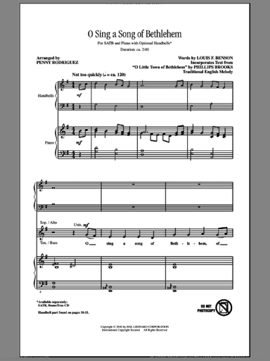 O Sing A Song Of Bethlehem
