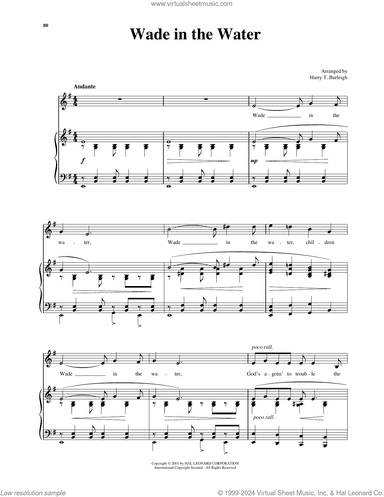 Wade In The Water (arr. Richard Walters) (High Voice)