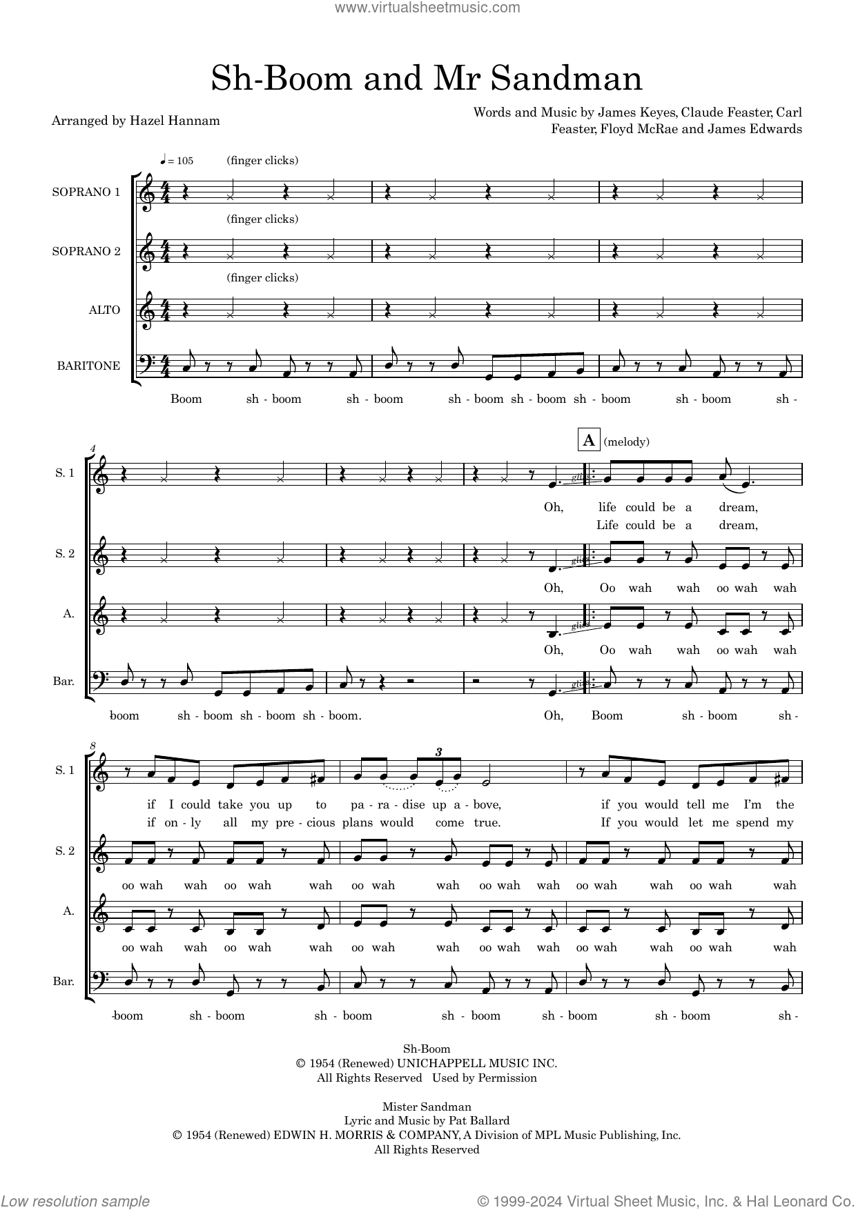 Sh-Boom and Mr Sandman (arr. Hazel Hannam)