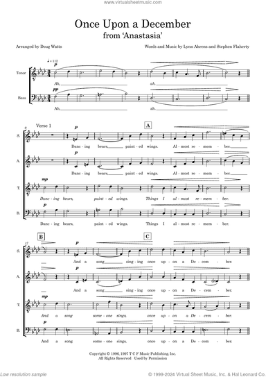Once Upon A December (arr. Doug Watts)