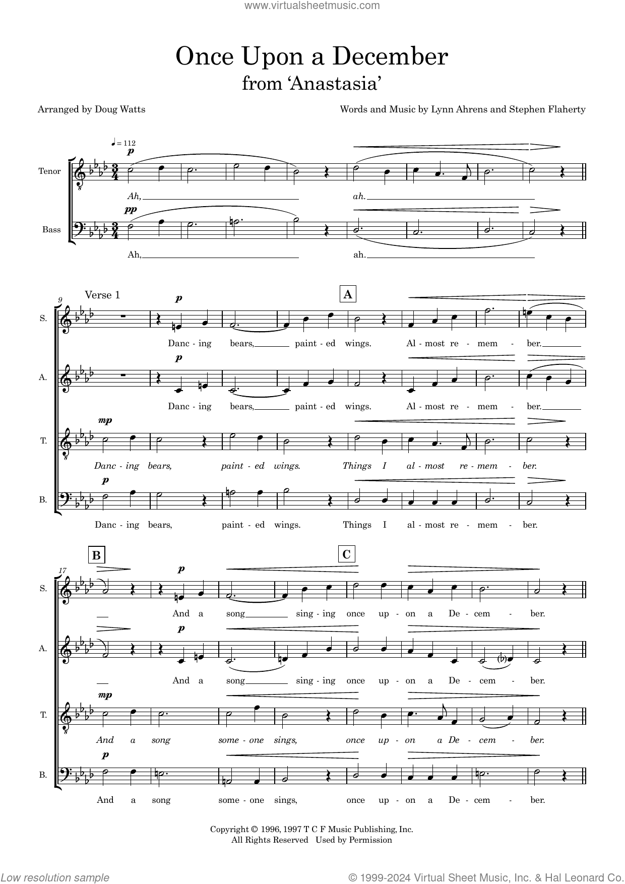 Once Upon A December (arr. Doug Watts)