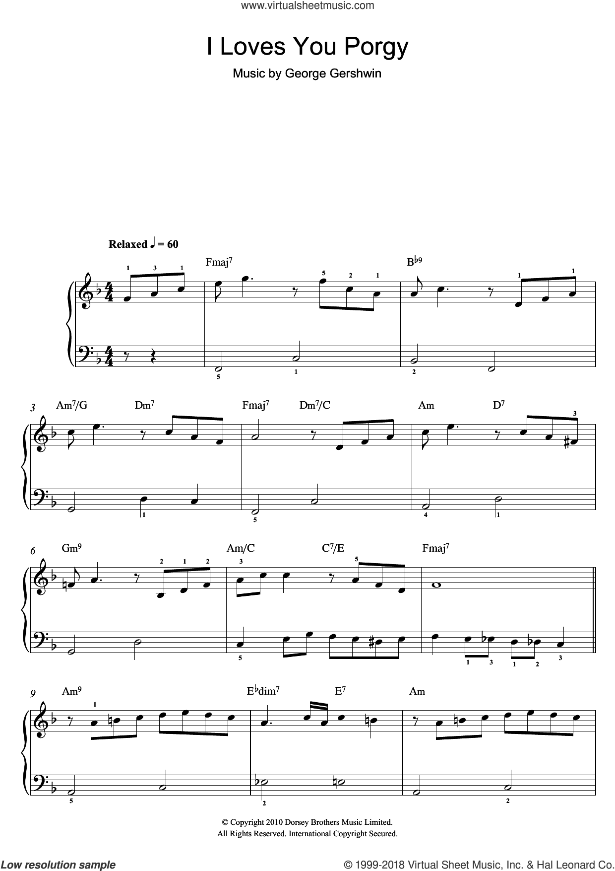 I Loves You, Porgy (From Porgy And Bess)