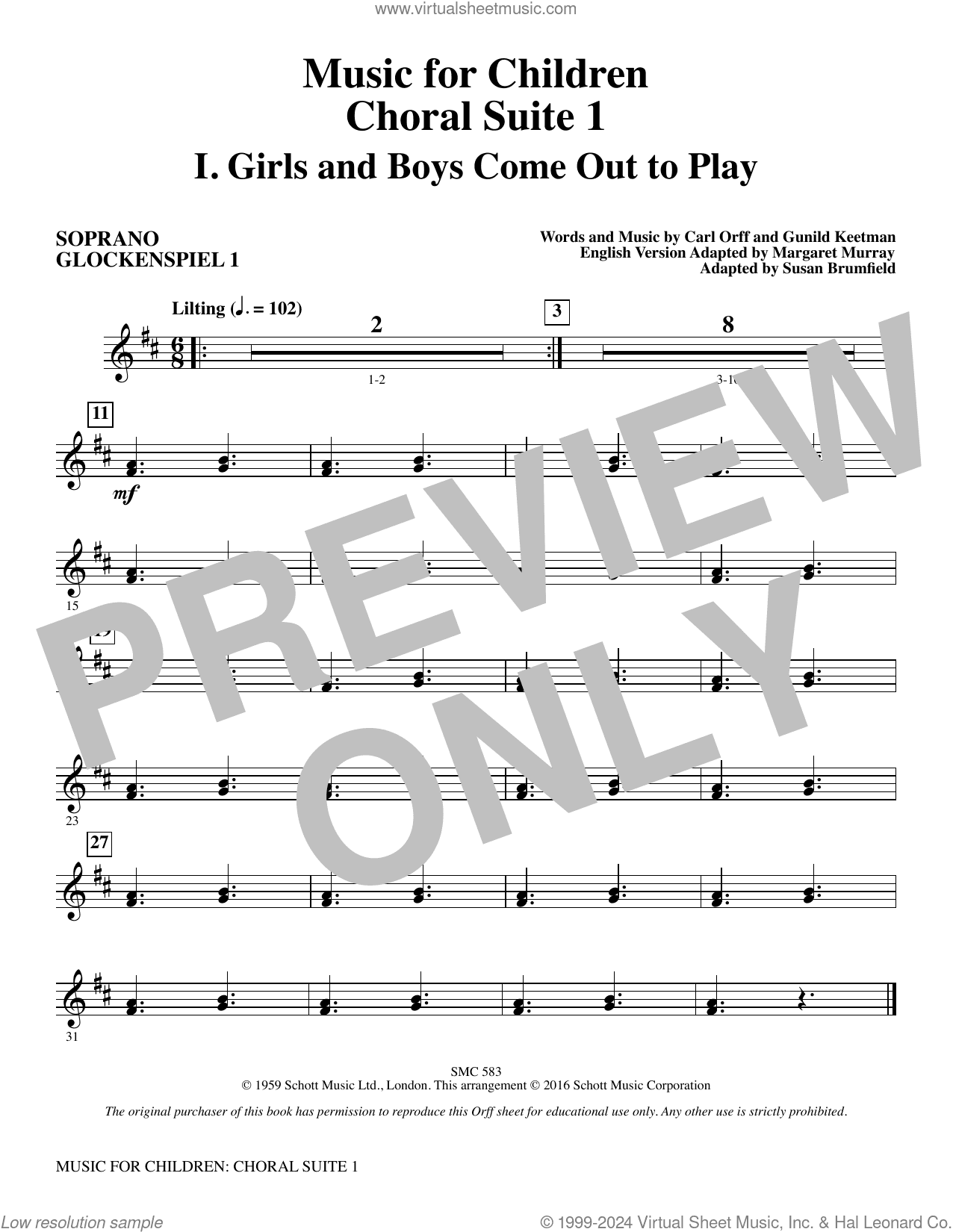 Music for Children (arr. Susan Brumfield)