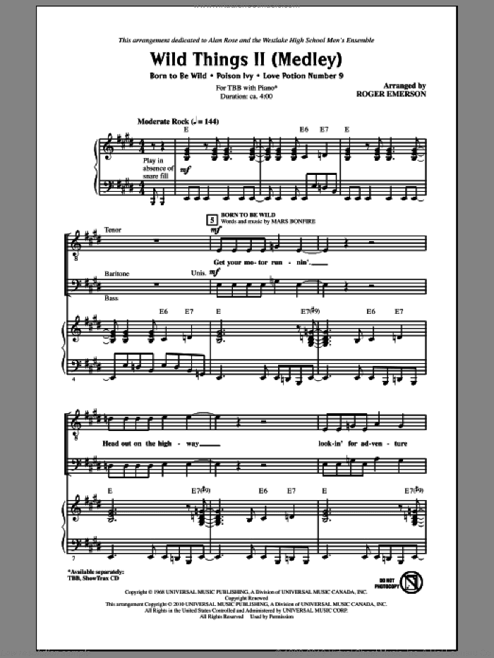 Wild Things II (Medley)