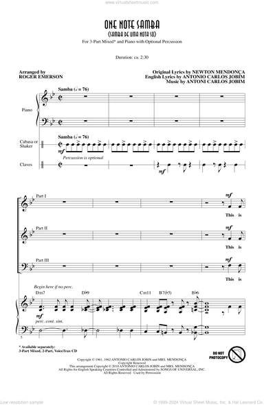 One Note Samba (Samba De Uma Nota So)
