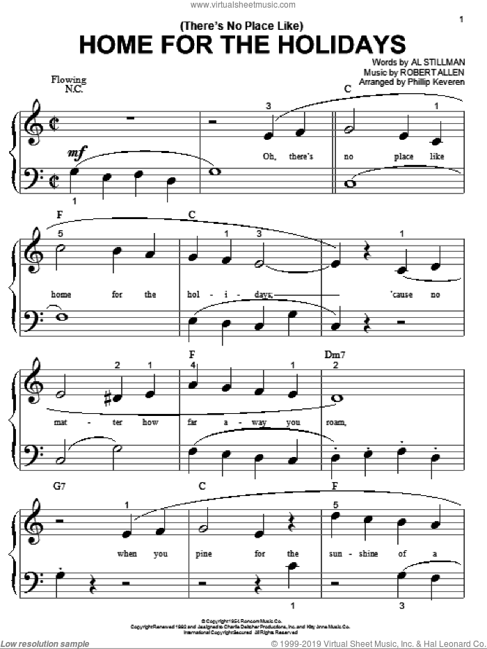(There's No Place Like) Home For The Holidays (arr. Phillip Keveren)