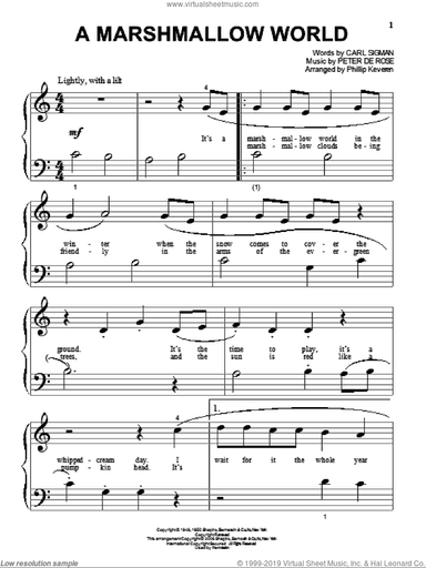 A Marshmallow World (arr. Phillip Keveren)