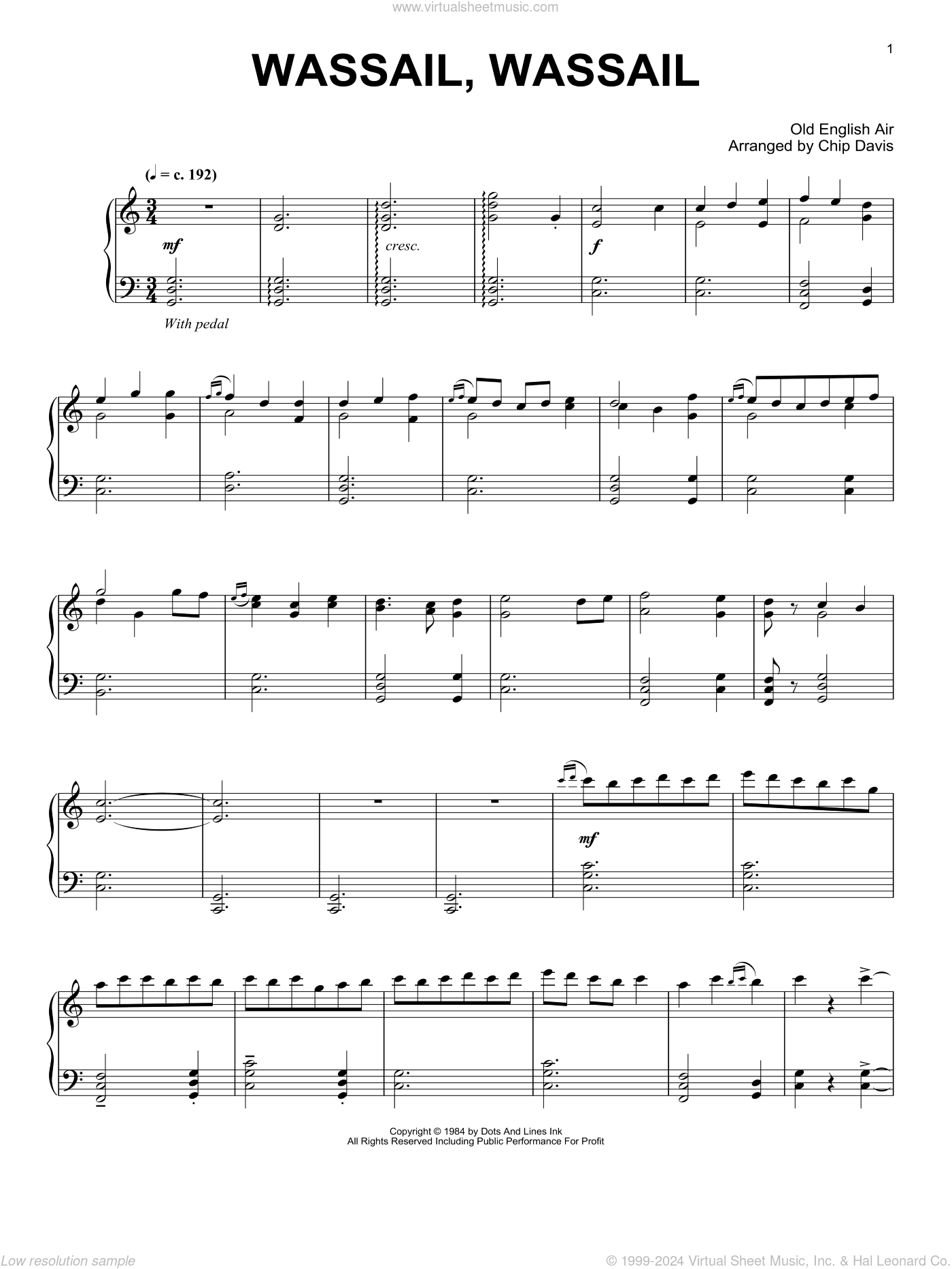 Wassail, Wassail