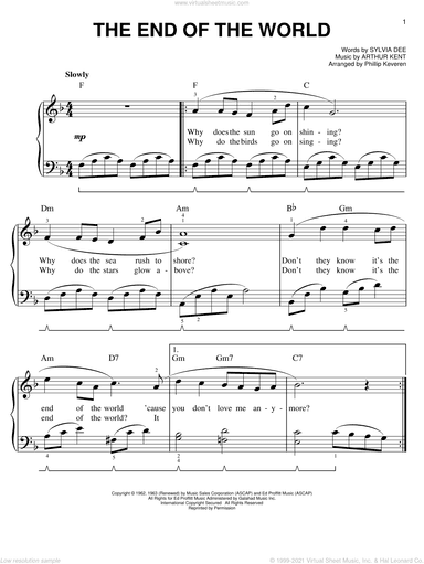 The End Of The World (arr. Phillip Keveren)