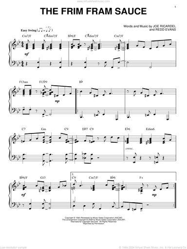 The Frim Fram Sauce (arr. Brent Edstrom)
