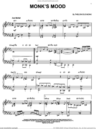 Monk's Mood (arr. Brent Edstrom)