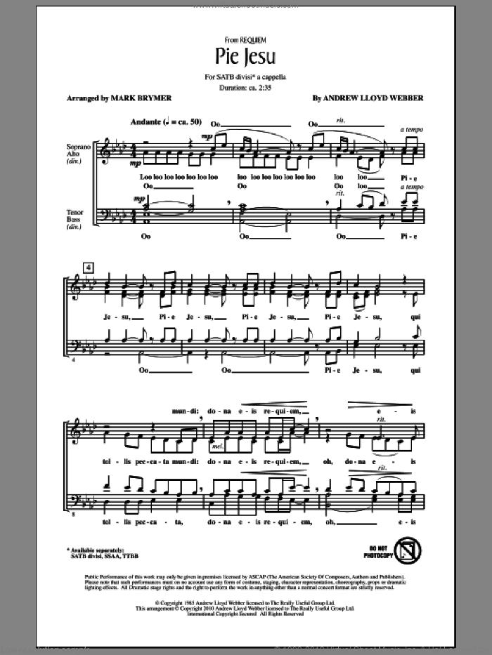 Pie Jesu (from Requiem)