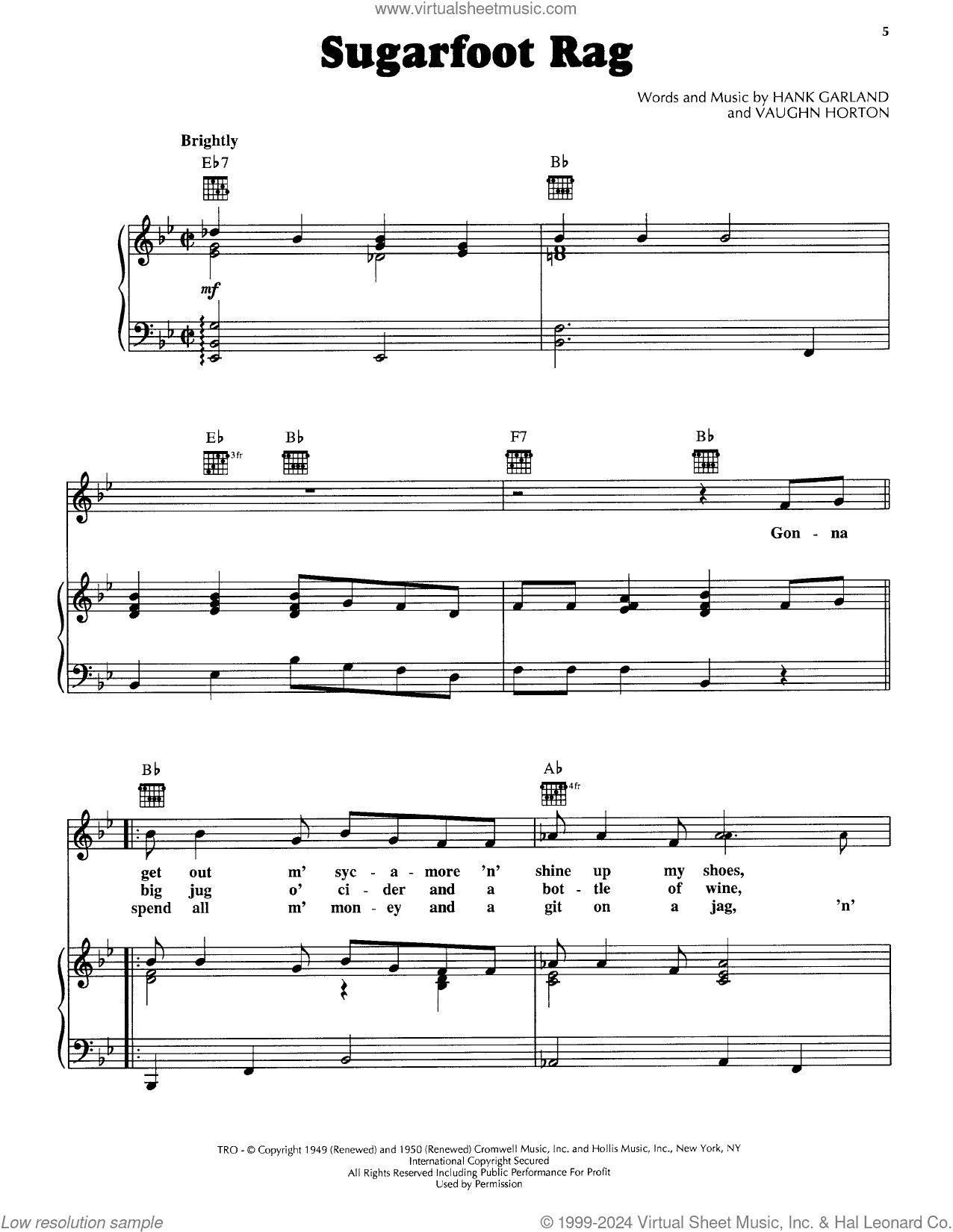Sugarfoot Rag