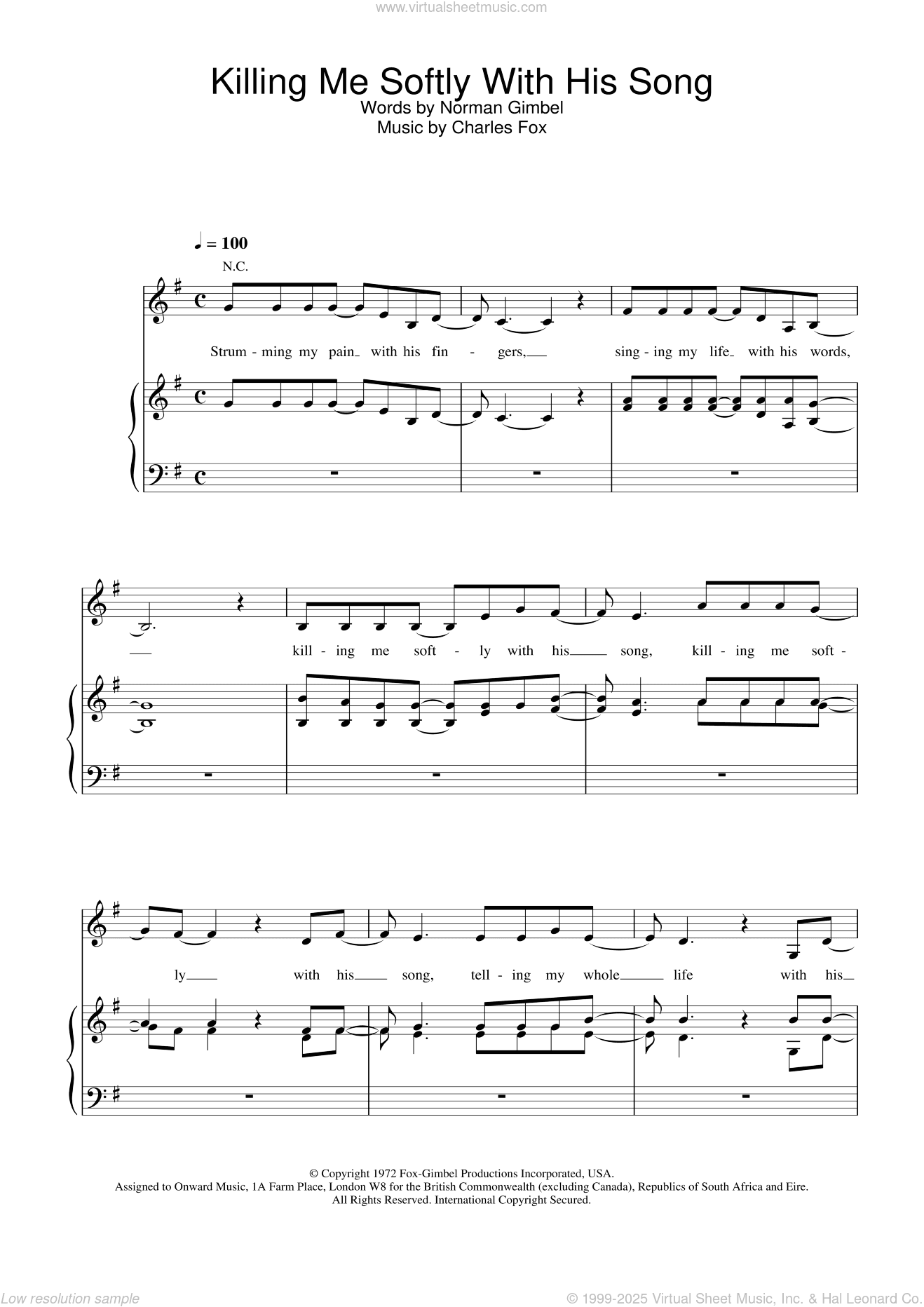 Killing Me Softly With His Song