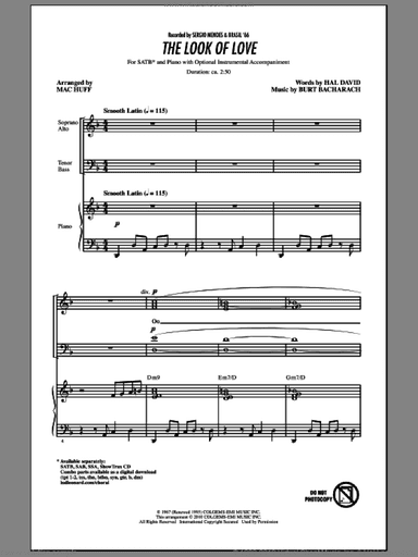 The Look Of Love (arr. Mac Huff)